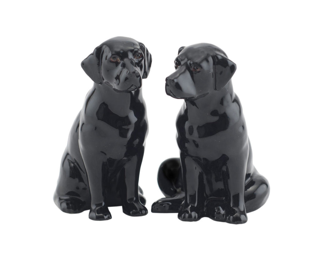 Quail Salt and Pepper Shakers Black Labrador Design House Norwich
