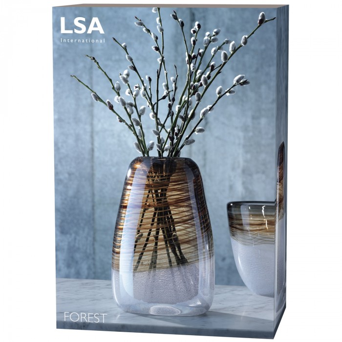 LSA Long Forest Bark Vase Design House Norwich