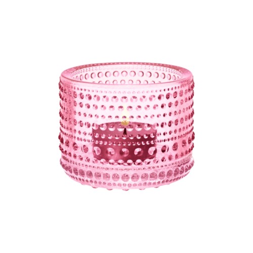 Iittala Kastehelmi Pink Candleholder