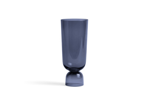 Large Navy Bottoms Up Vase by HAY
