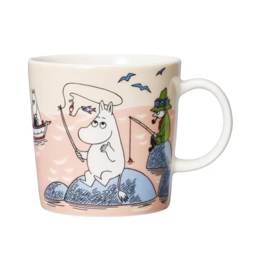 moomin fishing mug
