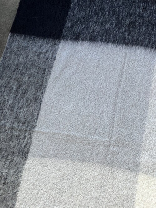 Tonal Grey Mohair Throw - Image 7