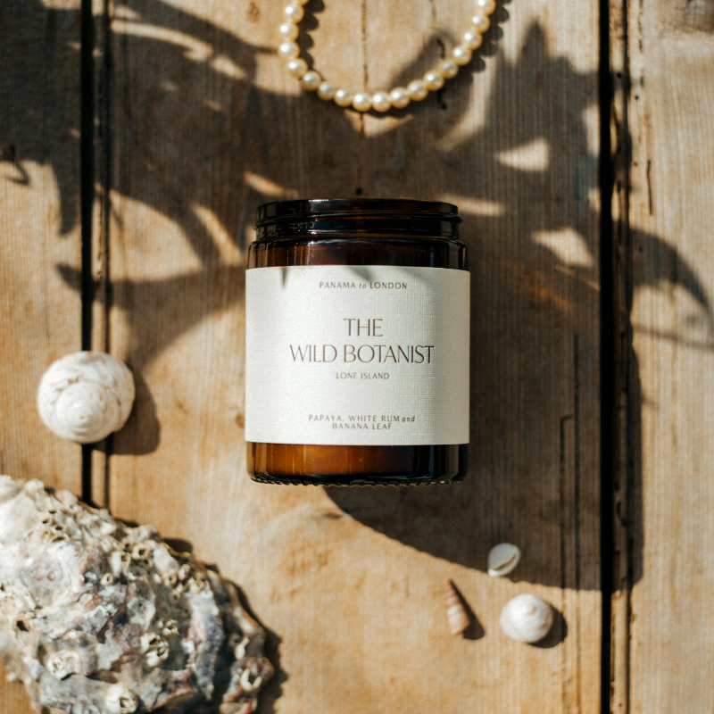 Lone Island Papaya, White Rum & Banana Leaf Candle Design House Norwich