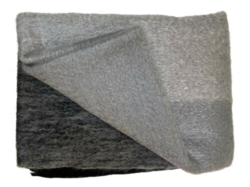 grey mohair throw